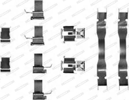 Ferodo FBA568 - Set accesorii, placute frana allinparts.ro
