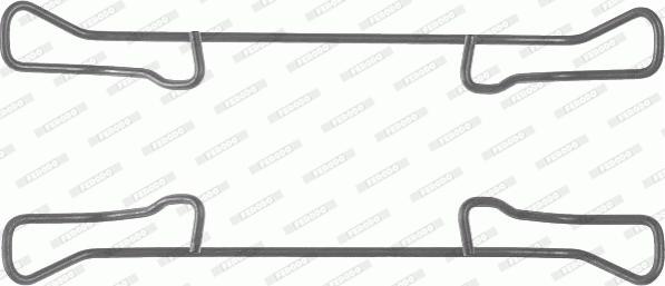 Ferodo FBA519 - Set accesorii, placute frana allinparts.ro