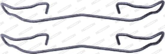 Ferodo FBA534 - Set accesorii, placute frana - allinparts.ro