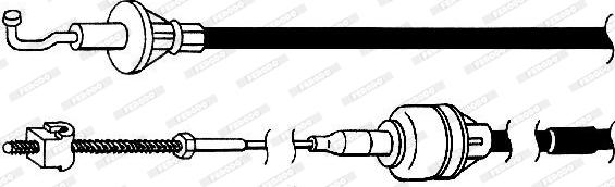 Ferodo FCC421116 - Cablu ambreiaj - allinparts.ro