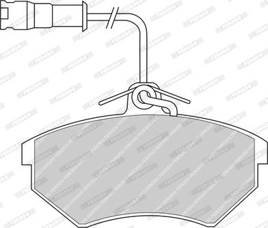 Ferodo FDB954-D - Set placute frana,frana disc allinparts.ro