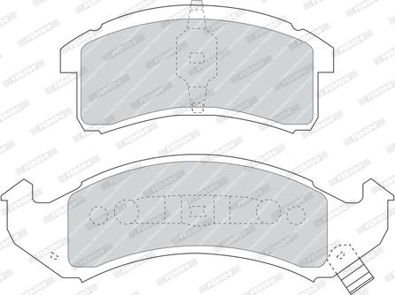 Ferodo FDB975 - Set placute frana,frana disc allinparts.ro
