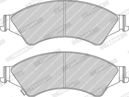 Ferodo FDB4475 - Set placute frana,frana disc - allinparts.ro
