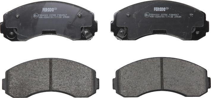 Ferodo FDB4567 - Set placute frana,frana disc - allinparts.ro