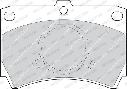 Ferodo FDB487 - Set placute frana,frana disc allinparts.ro
