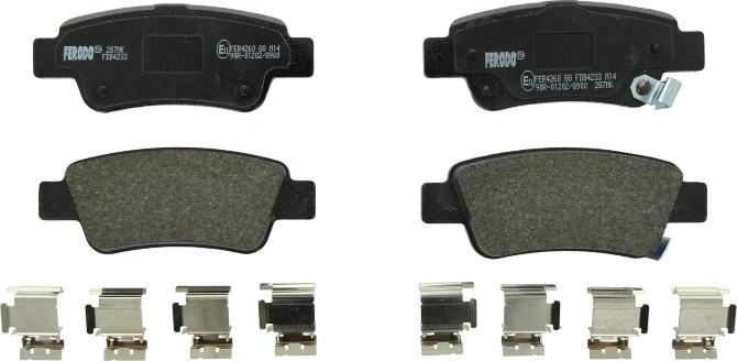 4U 37530HN - Set placute frana,frana disc - allinparts.ro