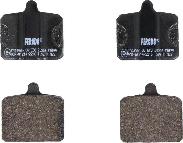 Ferodo FDB55 - Set placute frana,frana disc - allinparts.ro