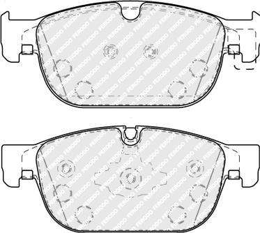 Ferodo FDB5117 - Set placute frana,frana disc - allinparts.ro