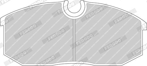 Ferodo FDB580 - Set placute frana,frana disc allinparts.ro