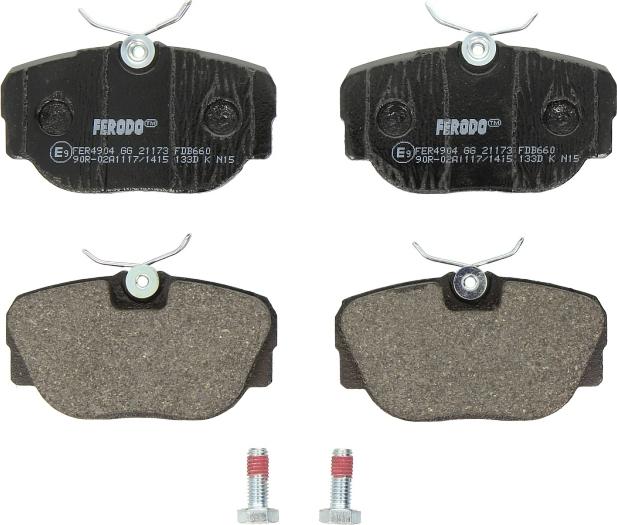 Ferodo FDB660 - Set placute frana,frana disc - allinparts.ro