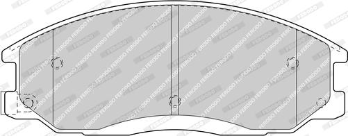 Ferodo FDB1605-D - Set placute frana,frana disc allinparts.ro