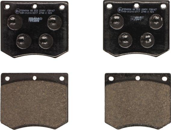 Ferodo FDB167 - Set placute frana,frana disc - allinparts.ro