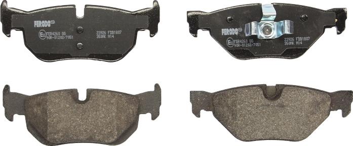 Ferodo FDB1807 - Set placute frana,frana disc - allinparts.ro