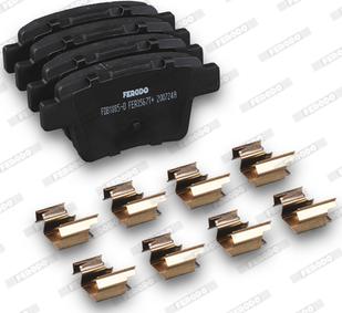 Ferodo FDB1885-D - Set placute frana,frana disc allinparts.ro
