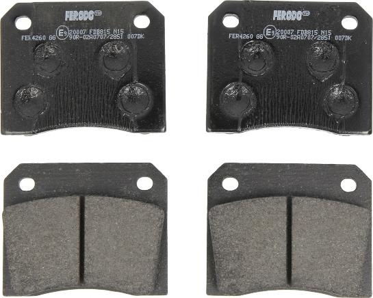 Ferodo FDB815 - Set placute frana,frana disc allinparts.ro