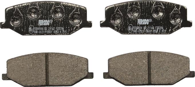 Ferodo FDB396 - Set placute frana,frana disc - allinparts.ro