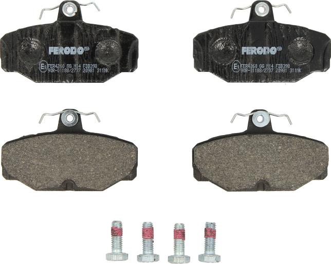 Ferodo FDB398 - Set placute frana,frana disc allinparts.ro
