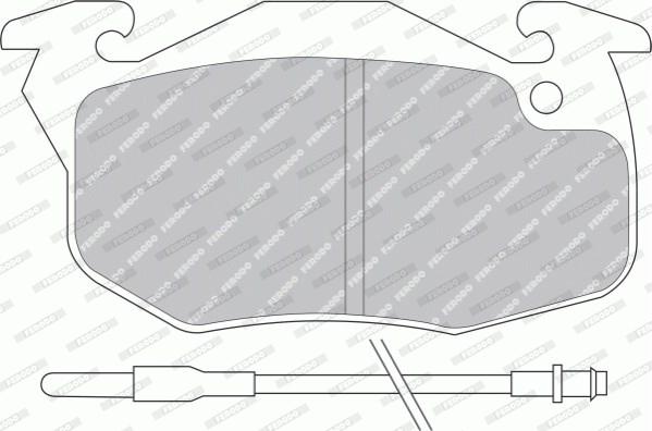 Ferodo FDB393F - Set placute frana,frana disc - allinparts.ro