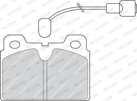 Ferodo FDB268 - Set placute frana,frana disc - allinparts.ro