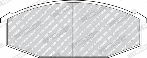Ferodo FDB215 - Set placute frana,frana disc allinparts.ro