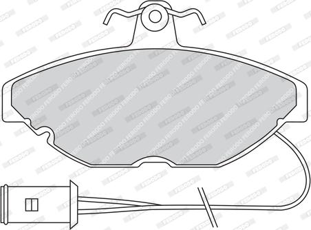 Ferodo FDB274 - Set placute frana,frana disc - allinparts.ro