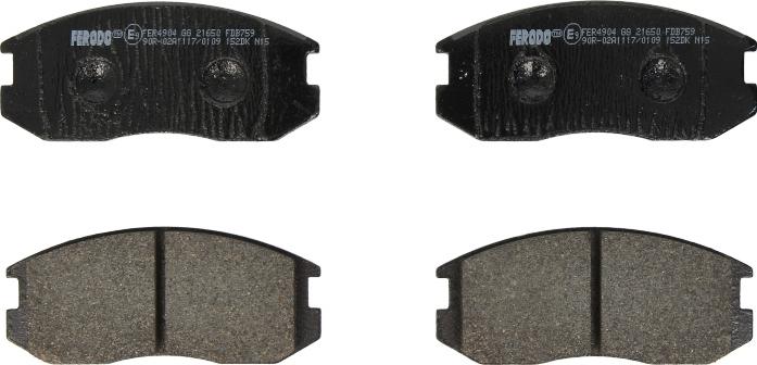 Ferodo FDB759 - Set placute frana,frana disc - allinparts.ro
