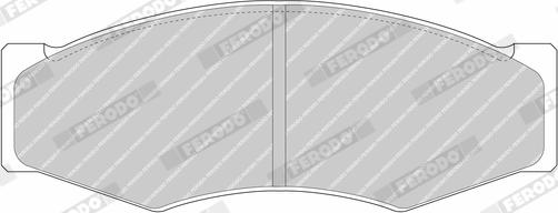 Ferodo FDB710 - Set placute frana,frana disc - allinparts.ro