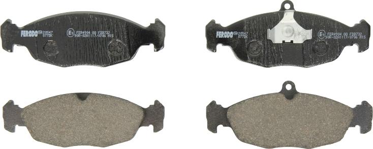 Ferodo FDB732 - Set placute frana,frana disc - allinparts.ro