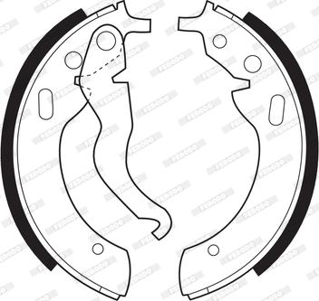 Ferodo FSB96 - Set saboti frana - allinparts.ro