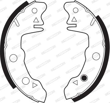 Ferodo FSB46 - Set saboti frana - allinparts.ro