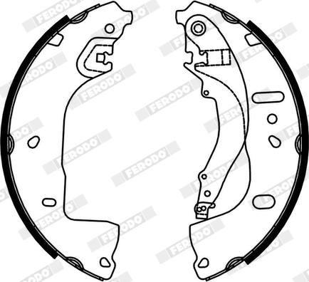 Ferodo FSB4333 - Set saboti frana allinparts.ro