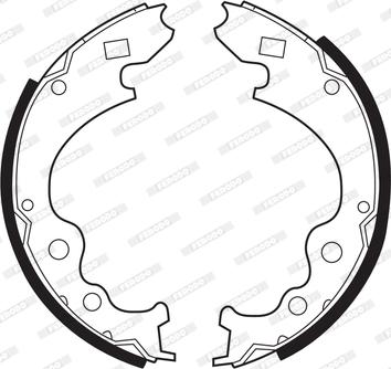 Ferodo FSB245 - Set saboti frana - allinparts.ro