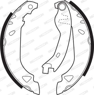 Ferodo FSB263 - Set saboti frana - allinparts.ro