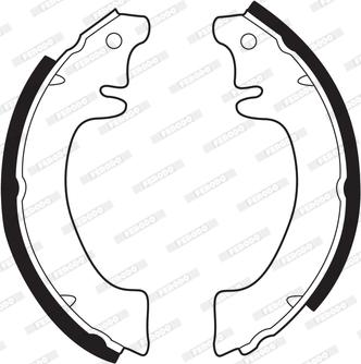 Ferodo FSB21 - Set saboti frana - allinparts.ro