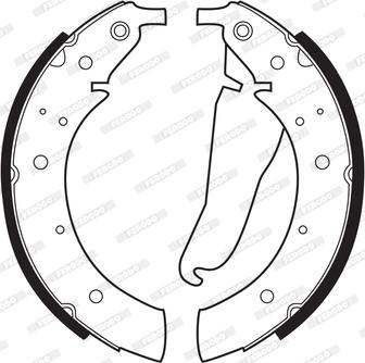 Ferodo FSB234 - Set saboti frana - allinparts.ro