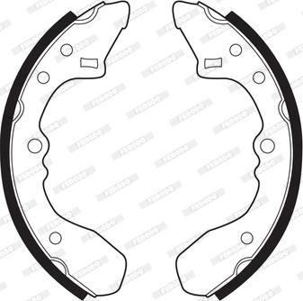 Ferodo FSB238 - Set saboti frana allinparts.ro