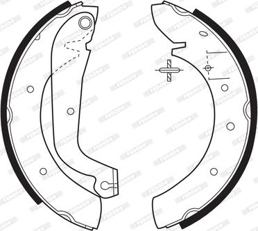 Ferodo FSB270 - Set saboti frana allinparts.ro