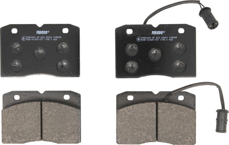 Ferodo FVR655 - Set placute frana,frana disc allinparts.ro