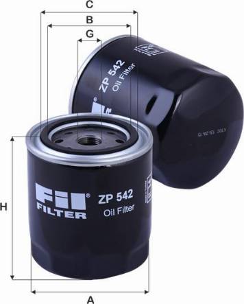 FIL Filter ZP 542 - Filtru ulei - allinparts.ro