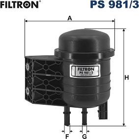 Filtron PS 981/3 - Filtru combustibil - allinparts.ro