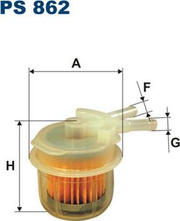 Filtron PS862 - Filtru combustibil - allinparts.ro