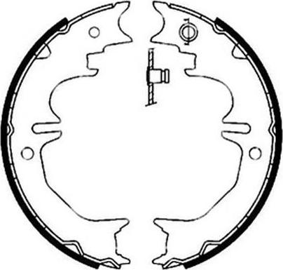 FIT FT1098 - Set saboti frana, frana de mana - allinparts.ro