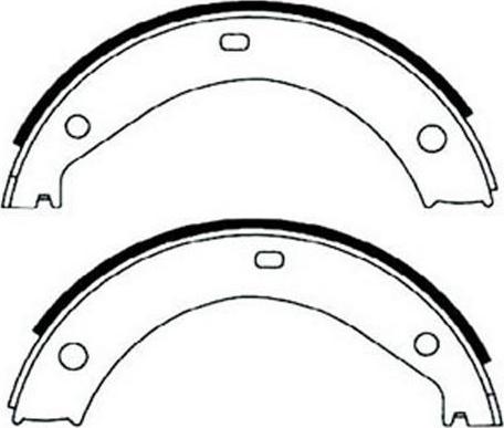 FIT FT2032 - Set saboti frana, frana de mana allinparts.ro