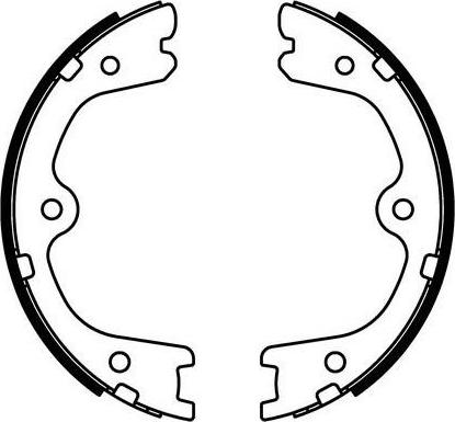 FIT FT2158 - Set saboti frana, frana de mana allinparts.ro