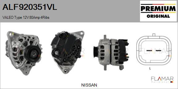 FLAMAR ALF920351VL - Generator / Alternator - allinparts.ro