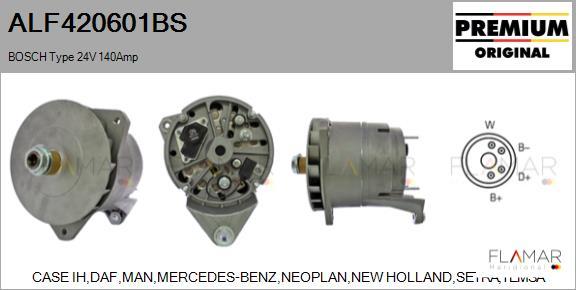 FLAMAR ALF420601BS - Generator / Alternator allinparts.ro