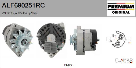 FLAMAR ALF690251RC - Generator / Alternator - allinparts.ro