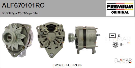 FLAMAR ALF670101RC - Generator / Alternator - allinparts.ro