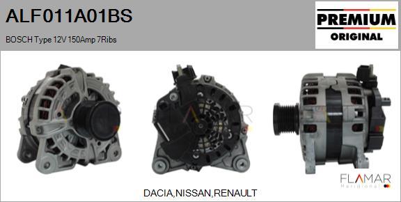 FLAMAR ALF011A01BS - Generator / Alternator - allinparts.ro