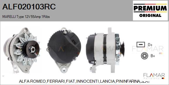 FLAMAR ALF020103RC - Generator / Alternator allinparts.ro